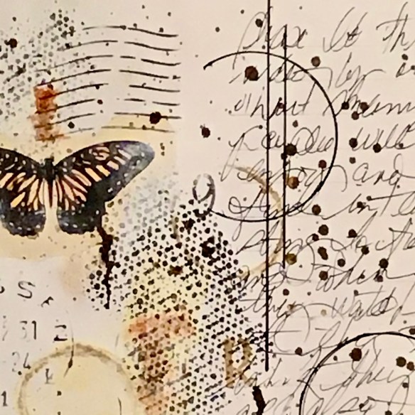 “Nature’s Angel” Experimental Journaling by CT Member Robyn Barber