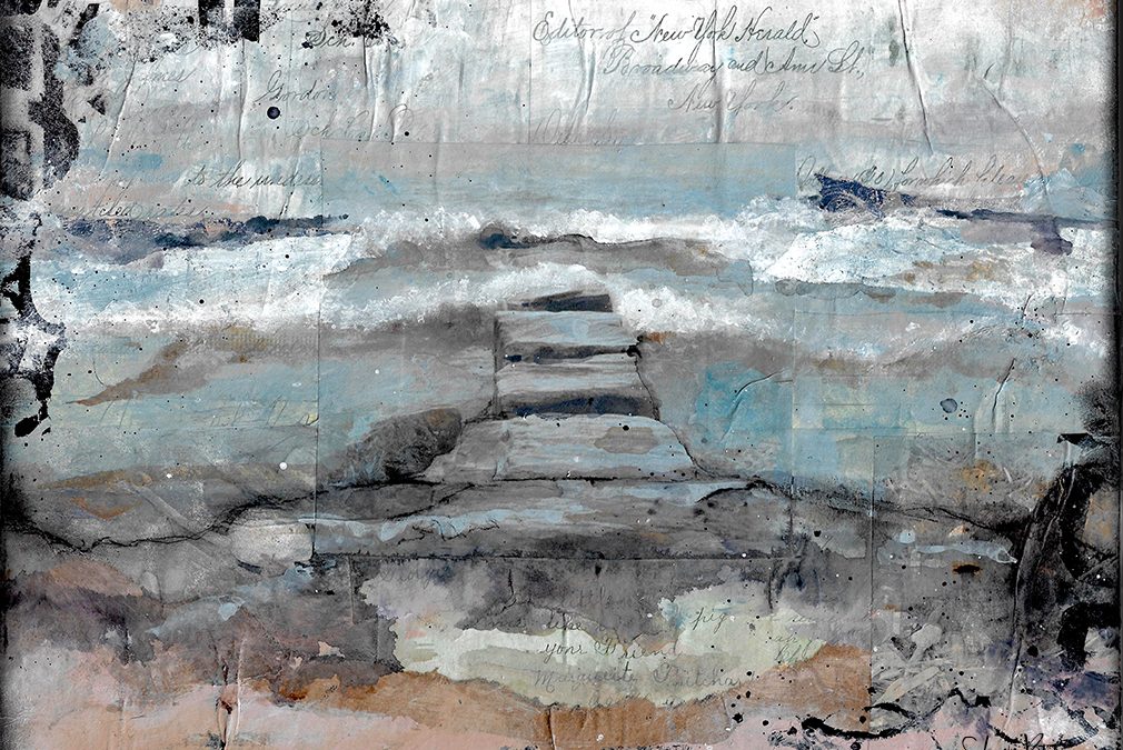Finding inspiration part 3 Lake inspired mixed media